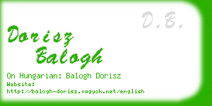 dorisz balogh business card